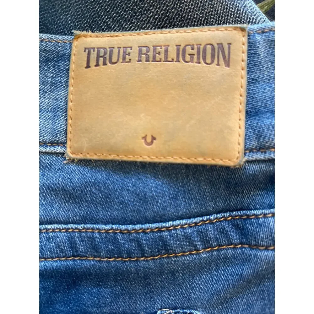 True Religion Geno Relaxed Slim Denim Jeans Medium Wash Men's Size 40